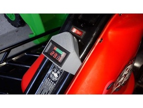 batterie afficher rasoir fou Chariot kart lcd 3d print model - Mito3D
