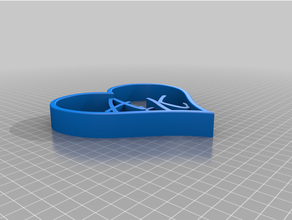 a+k heart 3d print model - Mito3D