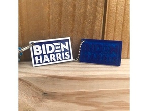 biden Harris porte clés 2020 3d biden2020 démocrate démocrates élection élections interdit cadeau joebiden2020 Joe Président présidentiel 3d print model - Mito3D