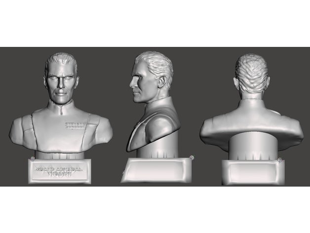 grand admiral thrawn bust 3D print model - Mito3D
