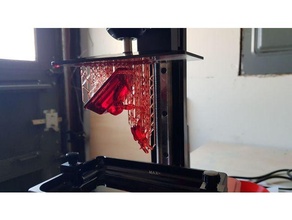 pre supported rojo enano cortador resina impresoras soportado impresora 3d print model - Mito3D