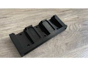 Milwaukee 18v bateria holder clipped triple v2 suporte m18 Ferramentas 3d print model - Mito3D