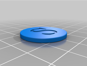 semplice moneta Giochi 3d print model - Mito3D