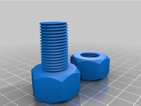 partes tornillos nueces anillo sencillo repuesto 3d print model - Mito3D