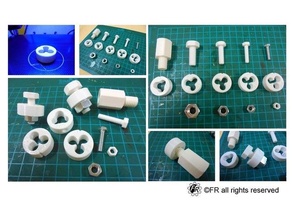 die test hand tools nut nuts screw screws print tool 3d print model - Mito3D