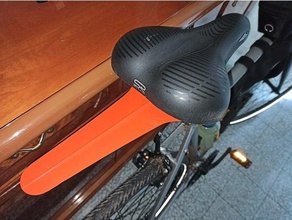 saddle bike mudguard fender ass saver bicycle mount ebike fusion360 fusion 360 mudguards 3d print model - Mito3D