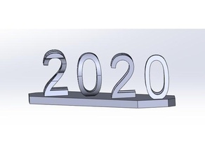 2020 Logo rus 3d print model - Mito3D