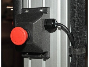 sc2 emergência botão caixa recinto 3d print model - Mito3D