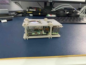 stackable raspberry pi case 40mm fan 3d print model - Mito3D