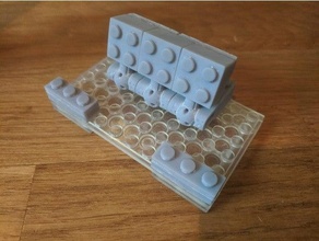Lego teléfono soporte tazas pelotas estante smartphone 3d print model - Mito3D