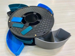 adjustable spool storage 3d print model - Mito3D