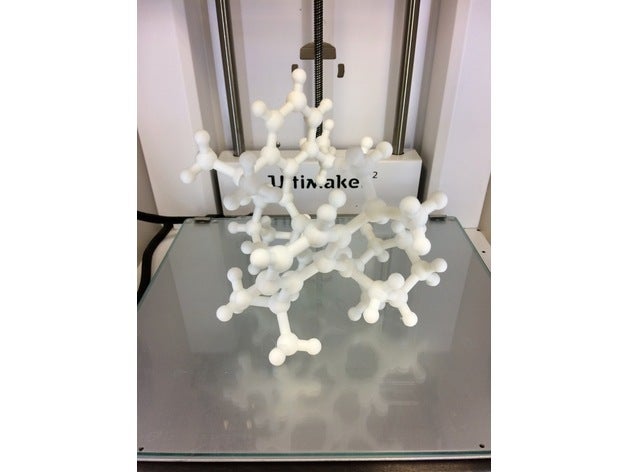 oxyallyl radicale catione chimica molecola organico 3D print model - Mito3D