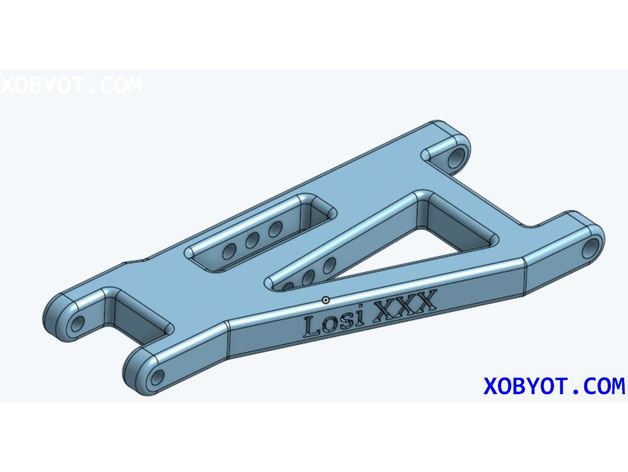 losi xxx 2wd petit chariot arms 3D print model - Mito3D