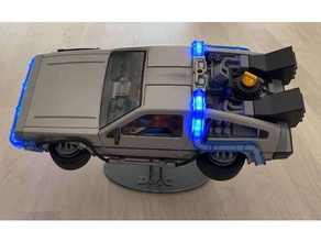leloriano ficar pé playmo futuro deloreano playmobil 3d print model - Mito3D