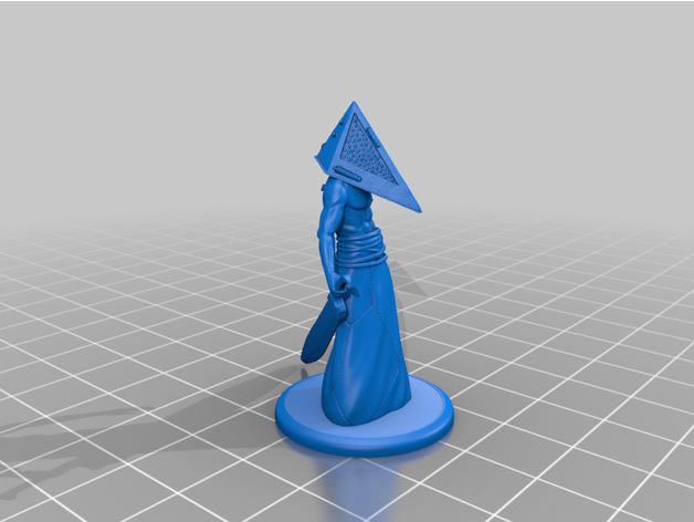 pyramide tête Masculin démon mal génial couteaux miniature silencieux colline effrayant table 3D print model - Mito3D
