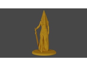pyramid head female demon dnd evil miniature silent hill tabletop 3d print model - Mito3D