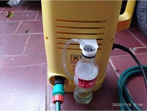 Karcher k1 detergente garrafa cabide pressão máquina lavar 3d print model - Mito3D