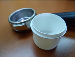 espresso dosing cup 58mm rancilio rocky silvia 3d print model - Mito3D