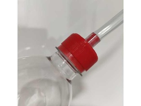 botella gorra manguera boquilla extrusor 6mm 3d print model - Mito3D