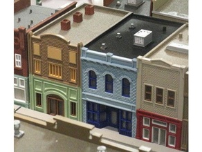 ho scale main street 3d print model - Mito3D