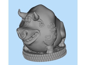 year symbol bull 2021 bull 3d print model - Mito3D