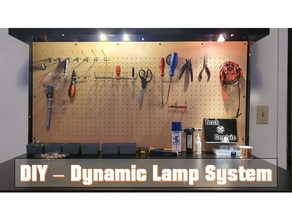 diy - dynamic lamp lamps light workbench 3d print model - Mito3D