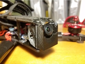 rotor alboroto hd1 camera mount extended+guard 3d print model - Mito3D