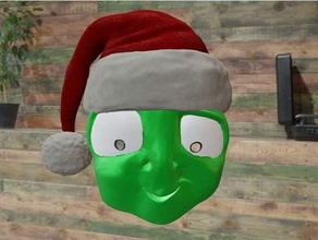 alz masque Père Noël chapeau monter alzak 3d print model - Mito3D