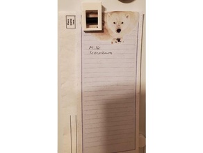 paper holder fridge magnet magnets note notes postit 3d print model - Mito3D