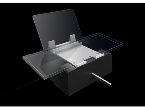 honeycomb alpha ipad keyboard stand 3d print model - Mito3D