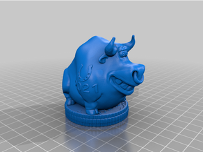 year symbol bull 2021 bull year 3d print model - Mito3D