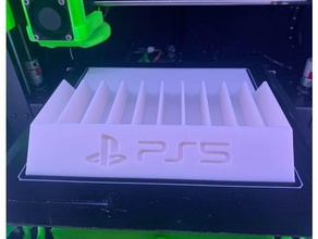 ps5 plano jogos caso bainha suporte 3d print model - Mito3D