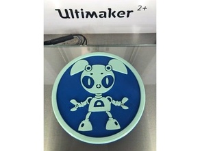 robot coaster v2 3d print model - Mito3D