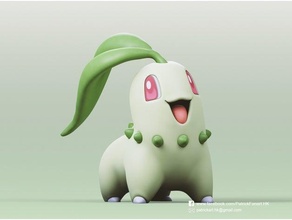 Chikorita pokemon Şirin 3d print model - Mito3D