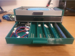 modular component drawer 3d print model - Mito3D