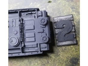 Panzer Bewegung Token 3d print model - Mito3D