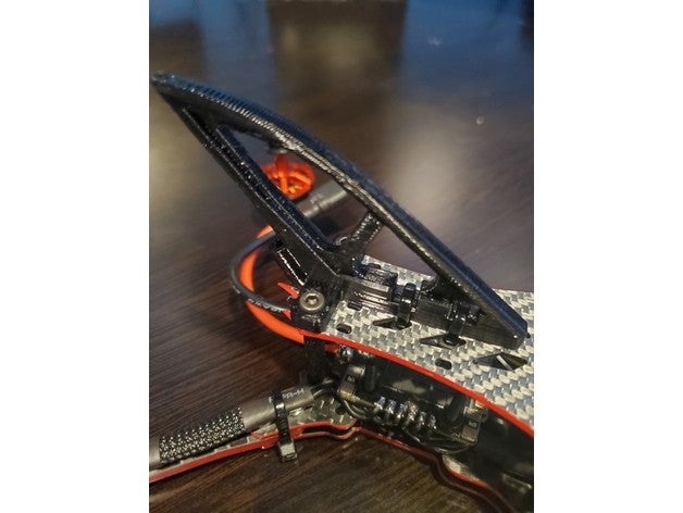 frontquads devolver 4 tiburón aleta antena soporte vanguardista vtx 3D print model - Mito3D