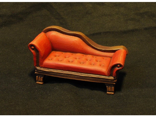 couch sofa divan furniture airsoft makerbotdigitizer model 3D print model - Mito3D