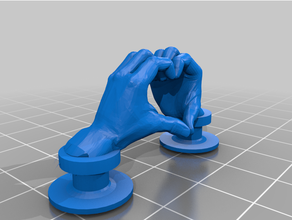 heart hands croc charm crocs jibbitz 3d print model - Mito3D