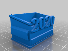2020 Müllcontainer Stile Müllcontainerfeuer 3d print model - Mito3D