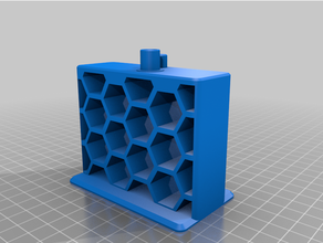 quick reload toilet paper holder big honeycomb remix 3d print model - Mito3D