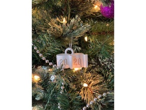 Natale 2020 gabinetto carta ornamento decorazione albero 3d print model - Mito3D