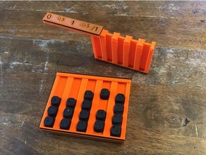 suspension bagues pill box 3d print model - Mito3D
