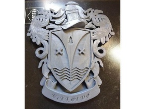 heraldry crest villoldo 3d print model - Mito3D