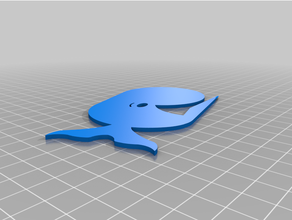 utilità lama lettera apriscatole balena 3d print model - Mito3D