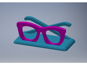 glasses business card holder 3d 3d print model - Mito3D