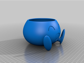 pokemon flower pot planter 3d print model - Mito3D