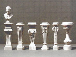 classical pedestals 3d print model - Mito3D