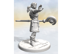 bag dungeon healer female - rill boardgame fantasy rpg 3d print model - Mito3D
