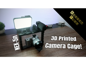 jaula sony cámaras 3d impreso cámara bricolaje diy nex 3d print model - Mito3D